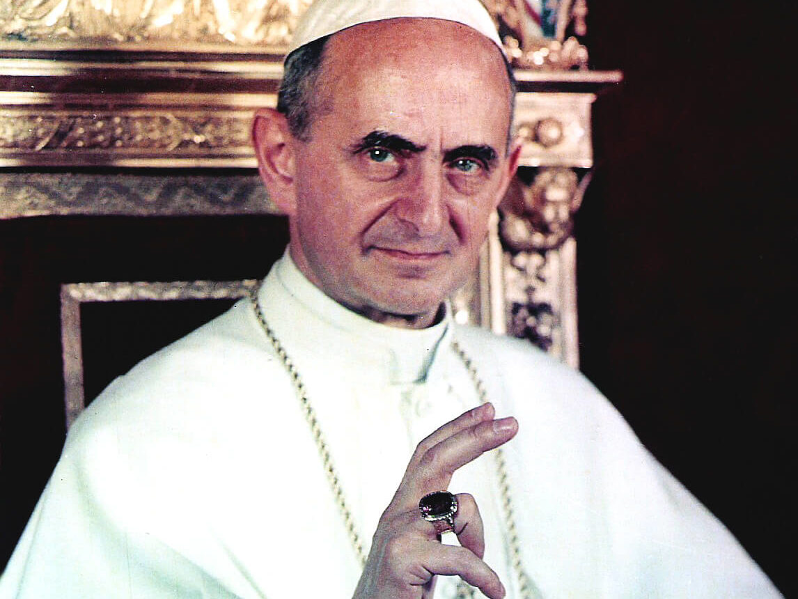Paul VI. – Vatican City (picture oficial of pope) [Public domain], via Wikimedia Commons
