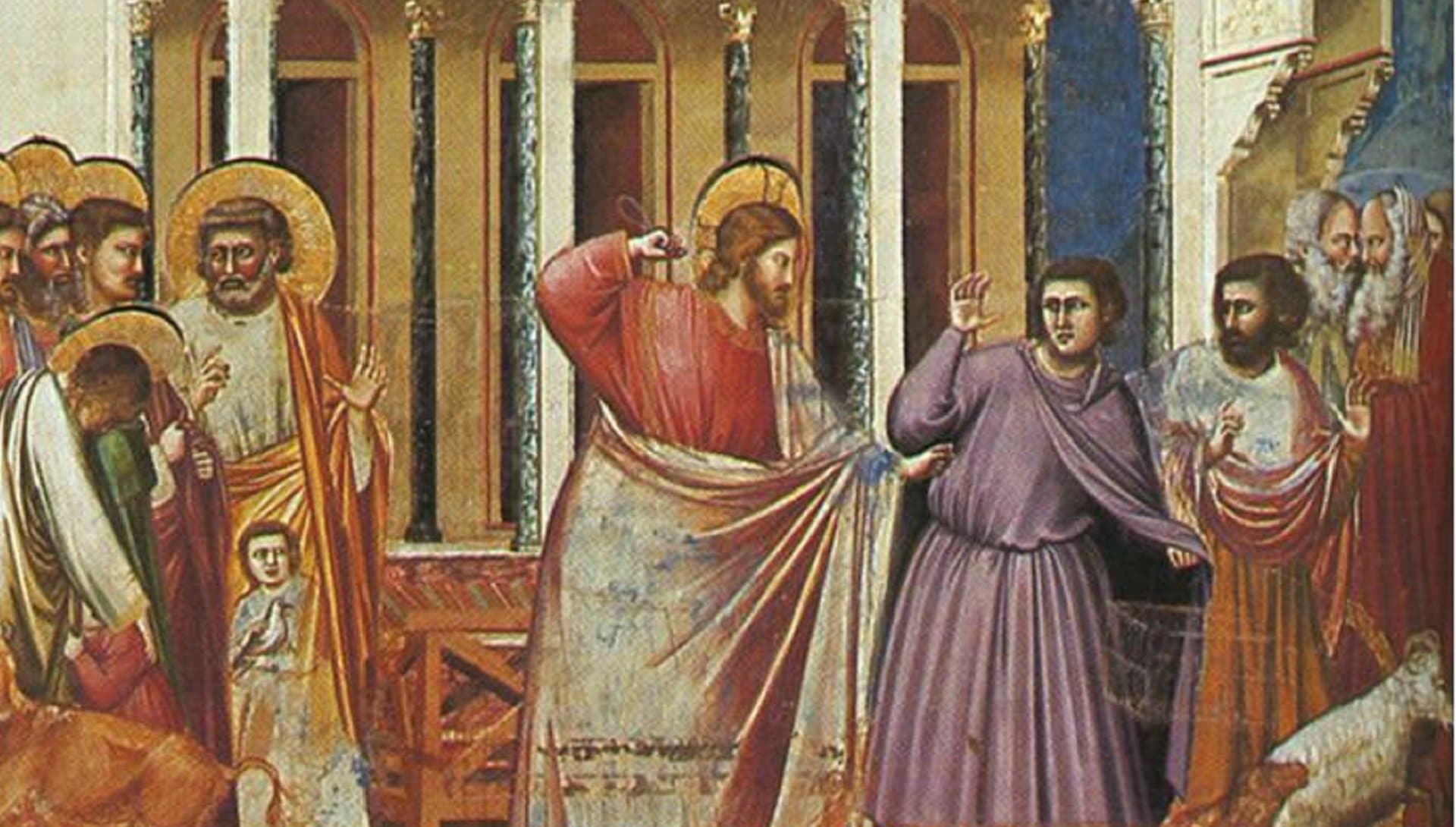 Ausschnitt aus Fresco in Padua von Giotto