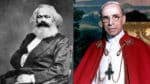 Karl Marx und Pius XII. (Bilder: public domain)