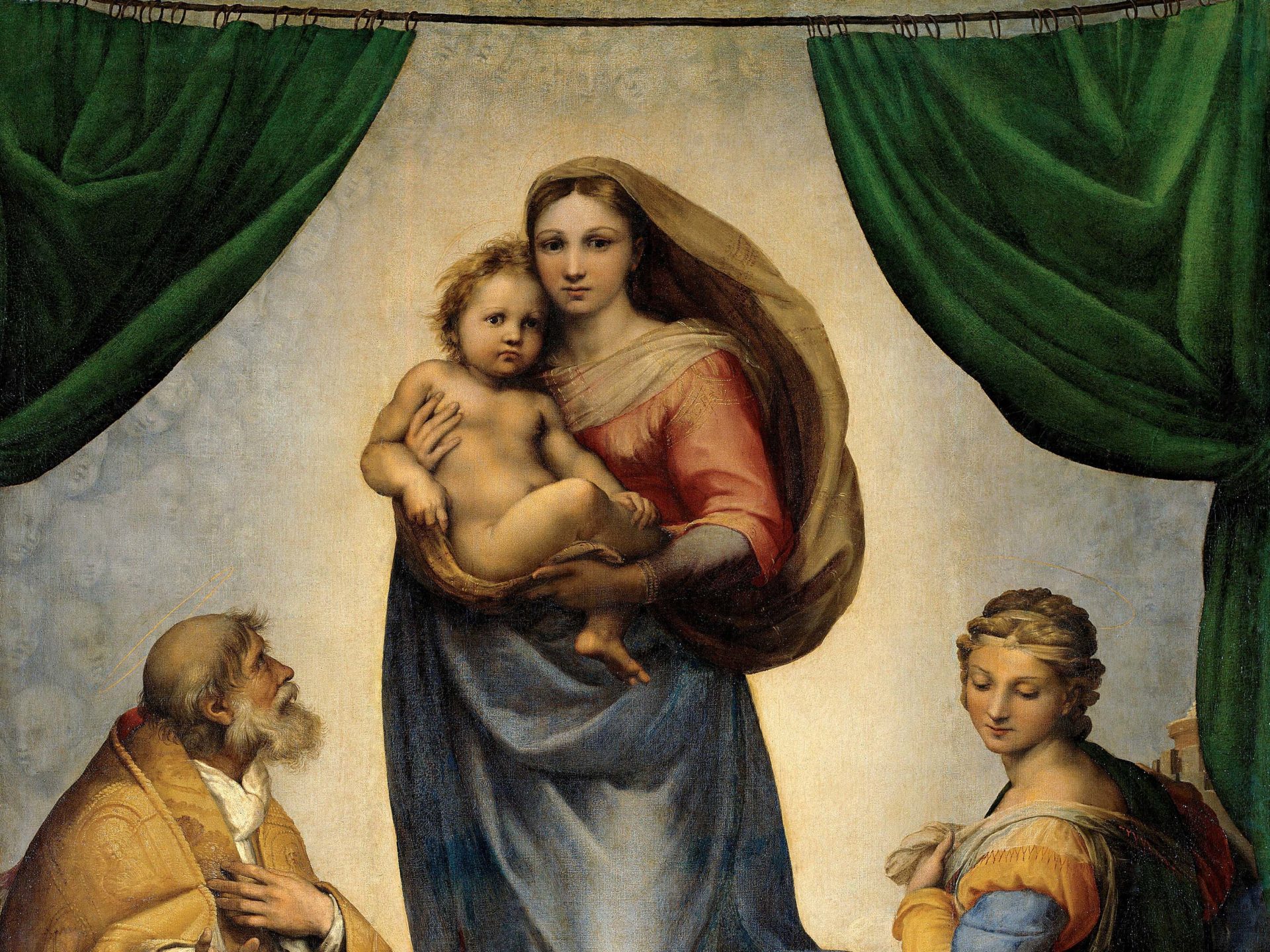 Sixtinische Madonna (Raffael) | Raphael, Public domain, via Wikimedia Commons