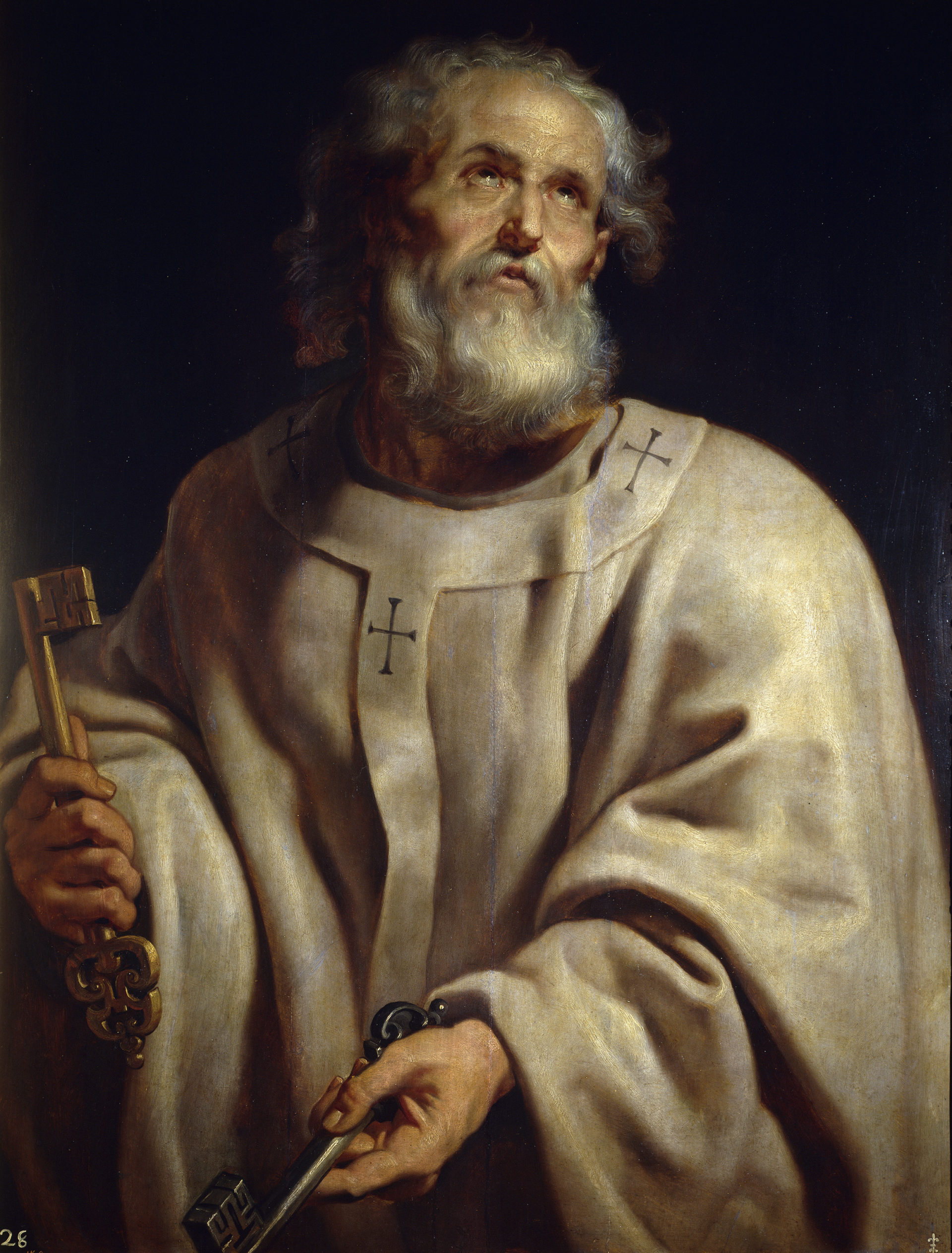 Der heilige Petrus (ca. 1610–1612). Er trägt das Pallium und die Schlüssel des Himmelreiches | Bild: Peter Paul Rubens, Public domain, via Wikimedia Commons