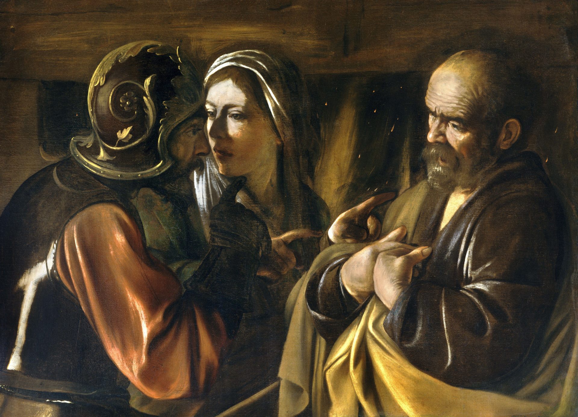 Petrus verleugnet Christus I Caravaggio, Public domain, via Wikimedia Commons